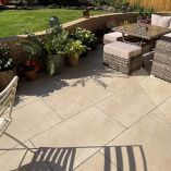 Picture of Martello Beige Outdoor Porcelain Paving Slab Tiles