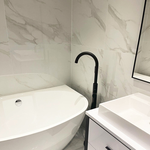 Picture of Nuova Carrara Polished Marble Effect Porcelain Tiles