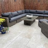 Picture of Charterhouse Bianco Antiqued Outdoor Porcelain Paving Slab Tiles