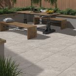 Picture of Lithos Silver Grey Outdoor Porcelain Paving Slab Tiles