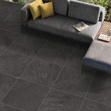Picture of Luxor Nero Outdoor Porcelain Paving Slab Tiles
