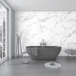 Picture of Carrara Bianco Polished Marble Effect Porcelain Tiles