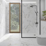 Picture of Venetian Calacatta Matte Marble Effect Porcelain Tiles