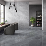Picture of Bardiglio Grey Polished Marble Effect Porcelain Tiles
