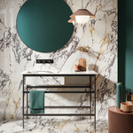 Picture of Sicilian Gold Polished Marble Effect Porcelain Tiles