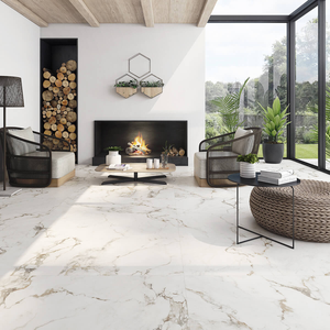 Picture of Venetian Calacatta Matte Marble Effect Porcelain Tiles