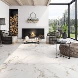 Picture of Venetian Calacatta Matte Marble Effect Porcelain Tiles