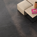Picture of Brazilian Slate Nero Stone Effect Porcelain Tiles