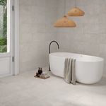 Picture of Richmond White Concrete Effect Porcelain Tiles