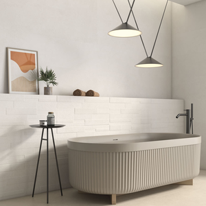 Picture of Carnaby White Concrete Effect Porcelain Tiles