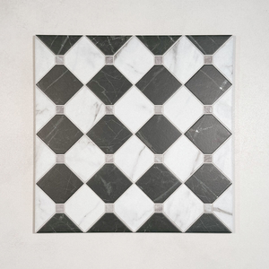 Picture of Pantheon Carrara Checkerboard Patterned Tiles
