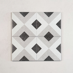 Picture of Hoxton Grey Patterned Tiles