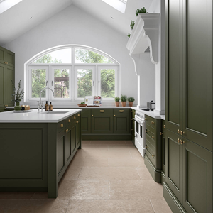 Picture of Dijon Beige Antique Limestone Effect Porcelain Tiles