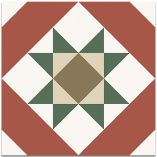 Picture of Marlow Red Patterned Tiles