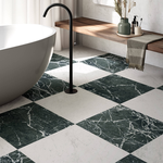 Picture of Firenza Verde Alpi Matte Marble Effect Porcelain Tiles