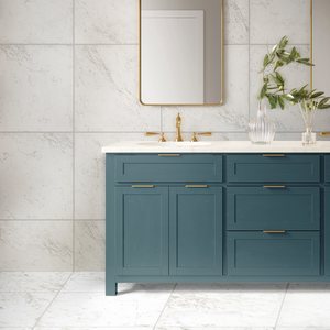 Picture of Firenza Carrara Matte Marble Effect Porcelain Tiles