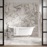 Picture of Arabescato Vintage Matte Marble Effect Porcelain Tiles
