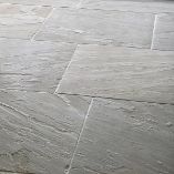 Picture of Umbrian Grey Brushed Sandstone Outdoor Paving Slabs
