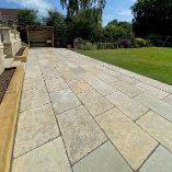 Picture of Somerset Tumbled & Brushed Limestone Outdoor Paving Slabs