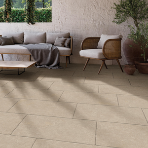 Picture of Yorke Beige Porcelain Paving Slabs 