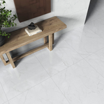 Picture of Allegra White Matte Marble Effect Porcelain Tiles