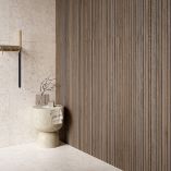 Picture of Nordic Cognac Walnut Slatted Wood Effect Porcelain Tiles