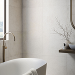 Picture of Lunar Bianco Carved Stone Effect Porcelain Tiles